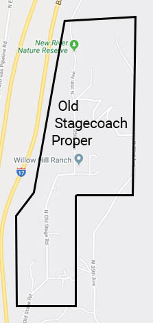 Old Stagecoach Proper in New River Old Stagecoach Proper in New River