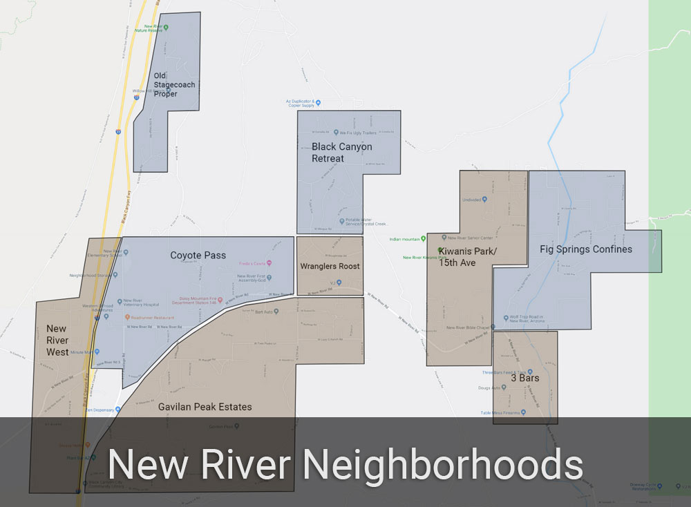 New River Neighborhoods Map